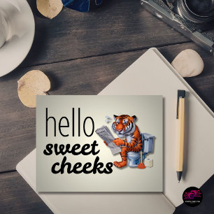 Hello Sweet Cheeks Funny Thinking of You Postcard