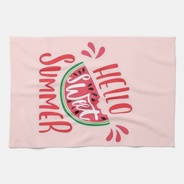 Hello Sweet Summer Kitchen Towel (Horizontal)