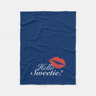 Hello Sweetie! Fleece Blanket