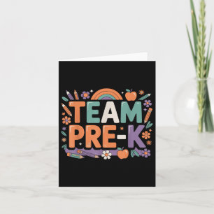 Hello Team Pre-k Back To School Fun For Little Lea Card