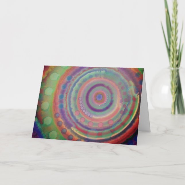 Hello There Abstract Colourful Modern  Card (Front)