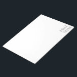 Hello There Minimalist Outline Lettering Notepad<br><div class="desc">A cool modern minimalist outline lettering typography design with the words "Hello There" in black and white.  Just click customize to choose a different background colour.</div>