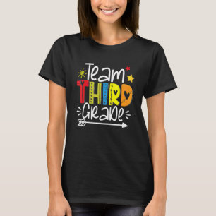 Hello Third Grade  Back To School 3rd Teacher Stud T-Shirt