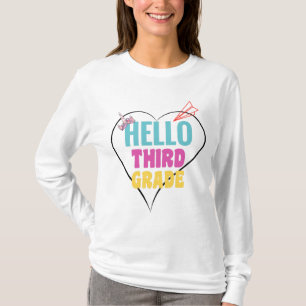 Hello Third Grade Colourful design for third-grad T-Shirt
