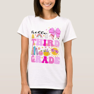 Hello Third Grade, Preppy Back to School T-Shirt