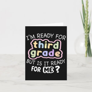 Hello Third Grade Ready For 3rd Back To School Card