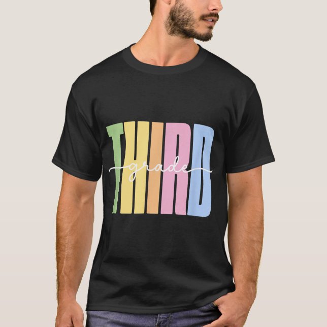 Hello Third Grade Shirt - Girls 3rd Grade Outfit,  (Front)