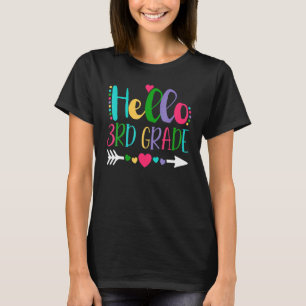 Hello Third Grade Team 3rd Grade Back To School Te T-Shirt