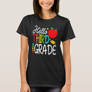 Hello Third Grade Team 3rd Grade Back To School Te T-Shirt