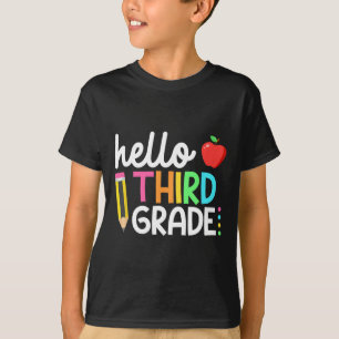 Hello Third Grade Team 3rd Grade Byck To School Te T-Shirt