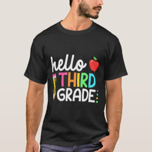 Hello Third Grade Team 3rd Grade Byck To School Te T-Shirt