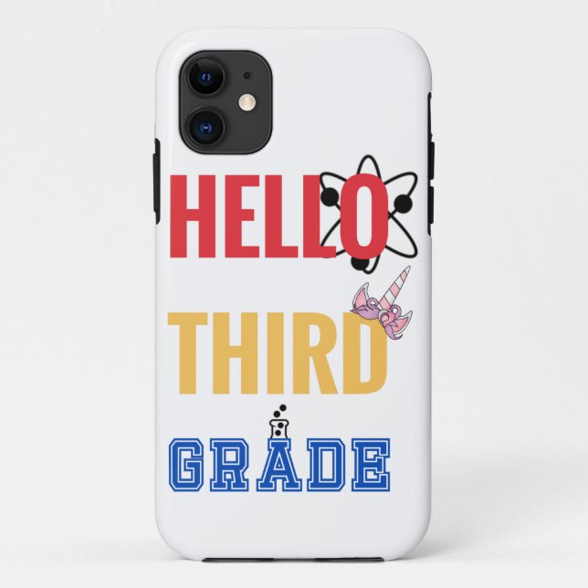 Hello Third Grade | Wonderful design for 3rd-grade Case-Mate iPhone Case (Back)