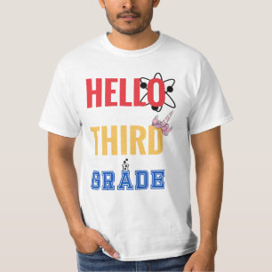 Hello Third Grade   Wonderful design for 3rd-grade T-Shirt