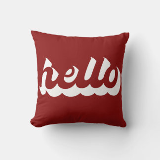 Hello Throw Pillow