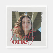 Hello Twenty One Modern Image 21st Birthday