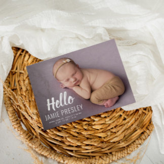 HELLO typographie carte postale