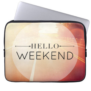 Hello Weekend 3 Laptop Sleeve
