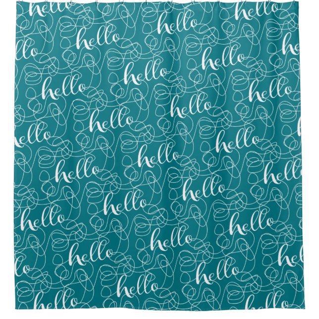 HELLO white seamless pattern with LINES (Front)