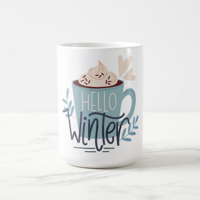 Hello Winter  Coffee Mug (Center)