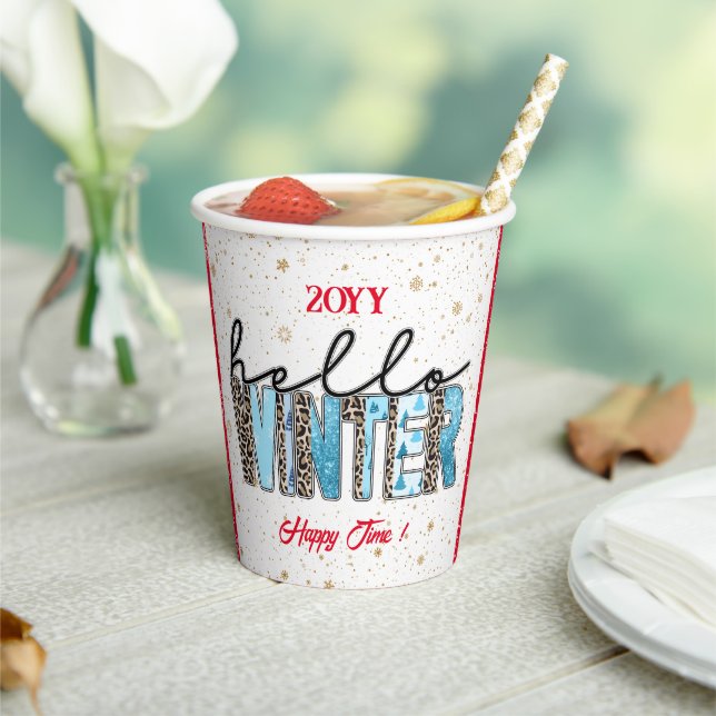 Hello Winter Customize Paper Cups (Insitu)