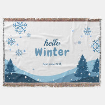 Hello Winter, First Snow, Cold Season