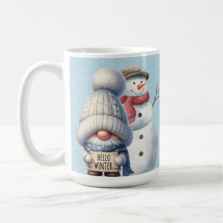 Hello Winter Gnome Mug 