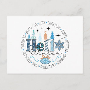 Hello Winter..... Holiday Postcard