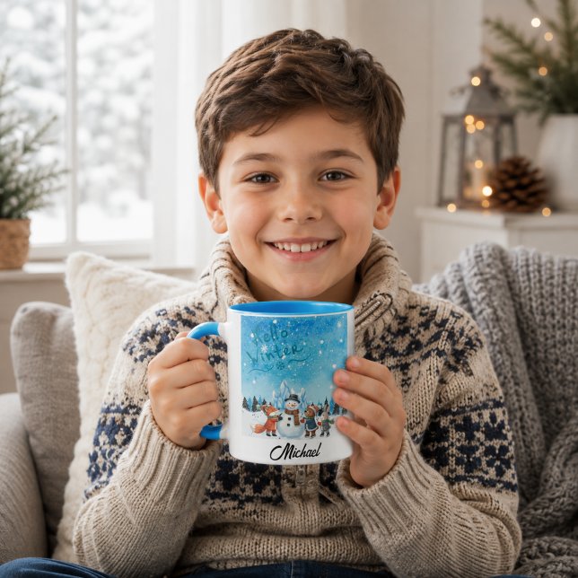 Hello Winter Personalized Mug (Creator Uploaded)
