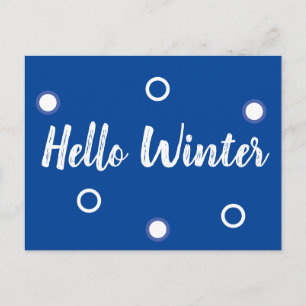 Hello Winter Postcard