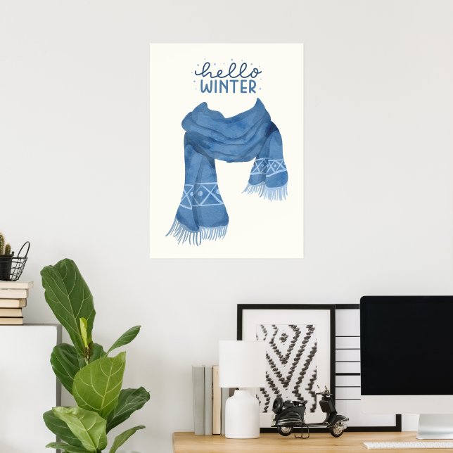 Hello winter  poster (Home Office)