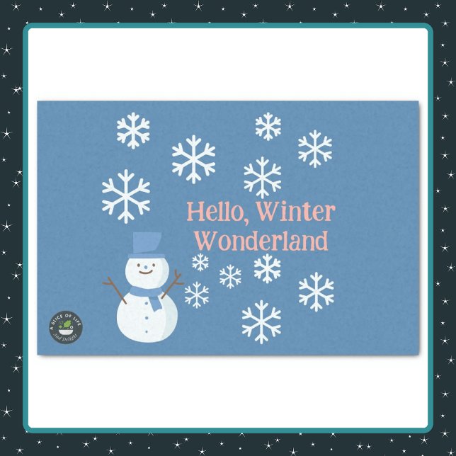 Hello, Winter Wonderland Tissue Paper (Creator Uploaded)