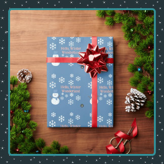 Hello, Winter Wonderland Wrapping Paper