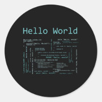 Hello World Computer Programming Languages