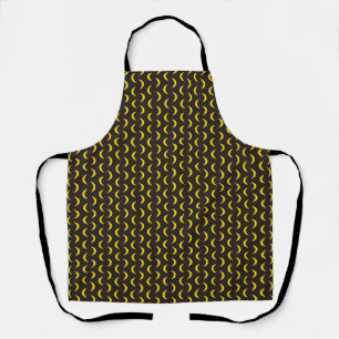 Hello Yellow Moon - seamless Halloween pattern. Apron