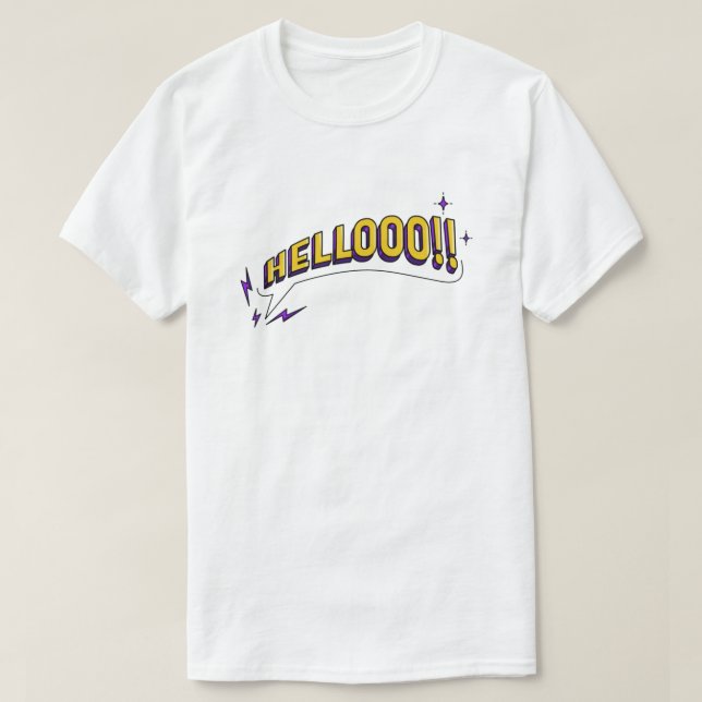 HELLOOO ! ! T-shirt - blanc (Design devant)