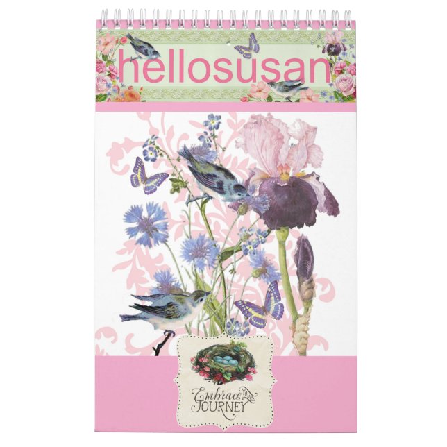 hellosusan Designs 12 Month Calendar 2026 (Back)