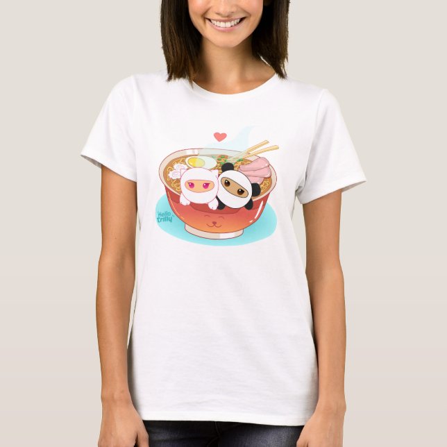 HelloTrilly Loves Ramen T-Shirt (Front)