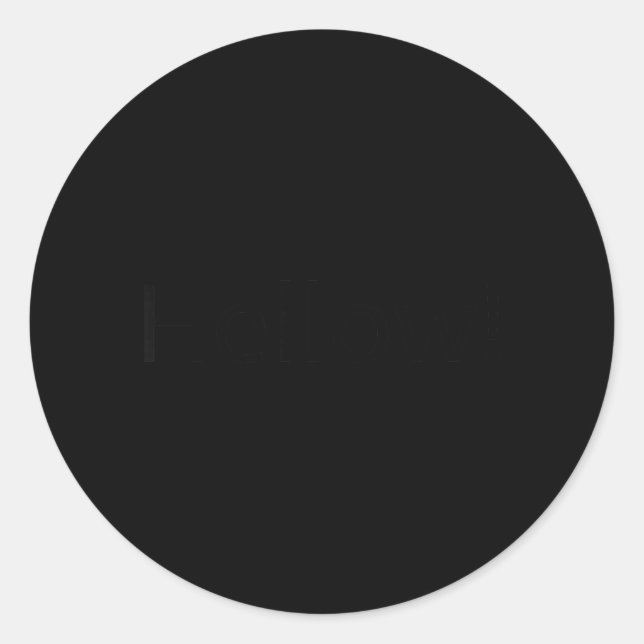 Hellow Hellow Funny Funny Hello Classic Round Sticker (Front)