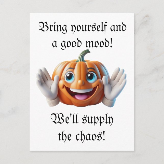 Helloween card - Bring yourself (Front)