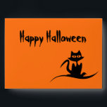 Helloween scary cat envelopes<br><div class="desc">This is beautiful Orange happy Halloween Scarry cat background envelope. Text and design can be customized for any envelope. It is Perfect for all special occasions. Purple Glitter Faux confetti envelope to match your wedding/anniversary/birthday invitation cards.</div>