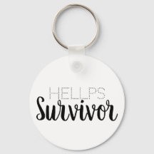 Hellp Survivor Keychain Black Syndrome