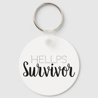 Hellp Survivor Keychain Black Syndrome