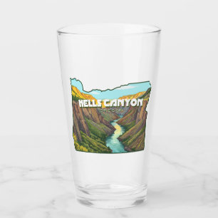 Hells Canyon Oregon Map Glass