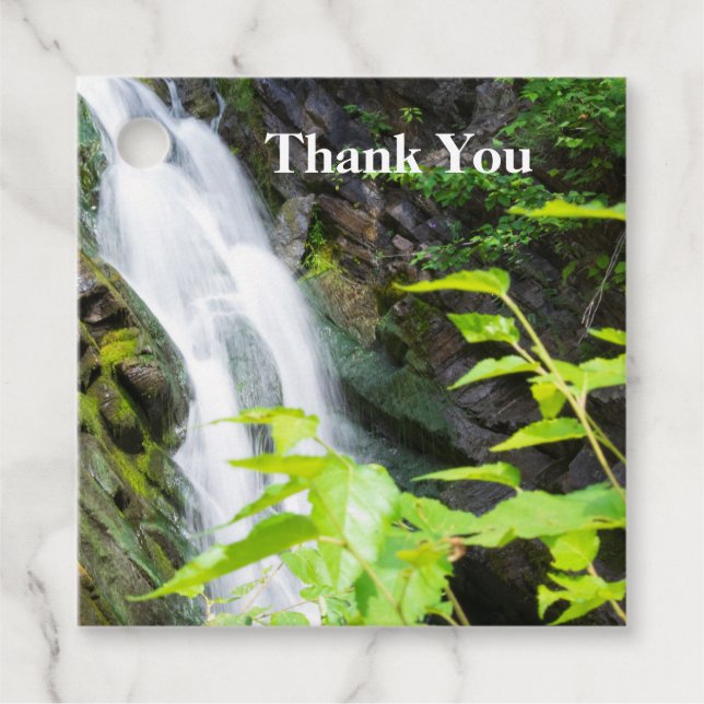 Hell's Gate Canyon waterfall Favour Tags (Front)