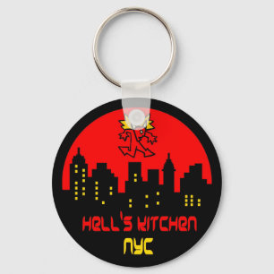 Hell's Kitchen Devil Logo Keychain