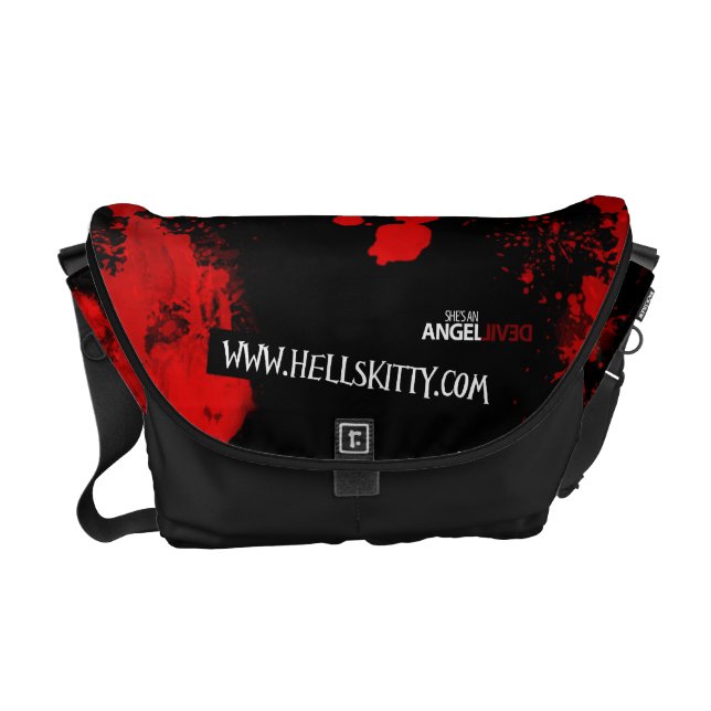 Hell's Kitty Messenger Bag (Front)