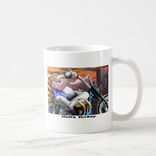 Hells Turkey Funny Thanksgiving Harley Tees & Gift Coffee Mug (Right)