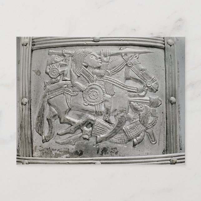 Helmet fragment, from Sutton Hoo Treasure Postcard (Front)