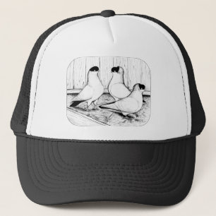 Helmet Pigeon Trio Trucker Hat