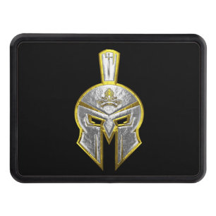 Helmet Shield with Crossed Swords Hitch Cover